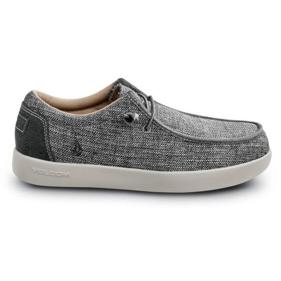 VOLCOM Men\'s Grey Chill MaxTRAX® Composite Toe Slip-On Oxford Work Shoes | NEW! main image 15